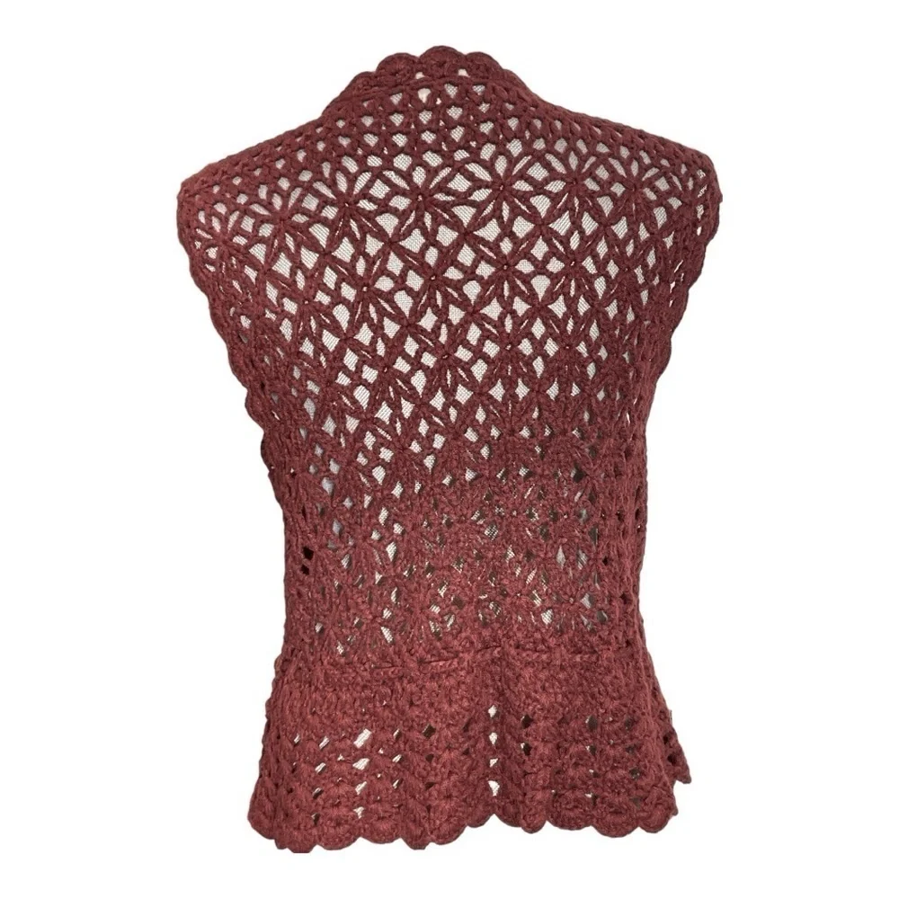 Live and Let Live Crochet Cardigan size L